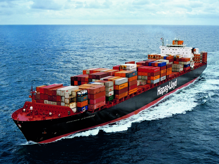 Cargo ship with BELLO doors